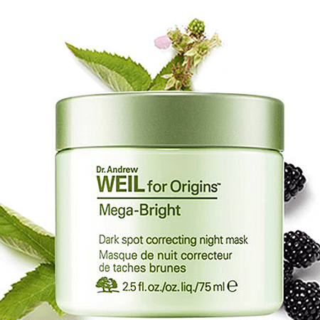 Origins,Mega Bright Dark Spot Correcting,Night Mask 75ml มาส์ก,ลดเลือนจุดด่างดำ,ผิวให้สว่างกระจ่างใส